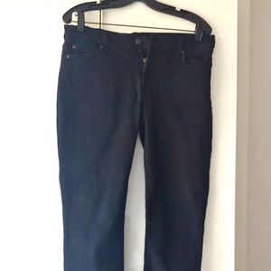 7 for All Mankind Black Skinny Jeans - 31